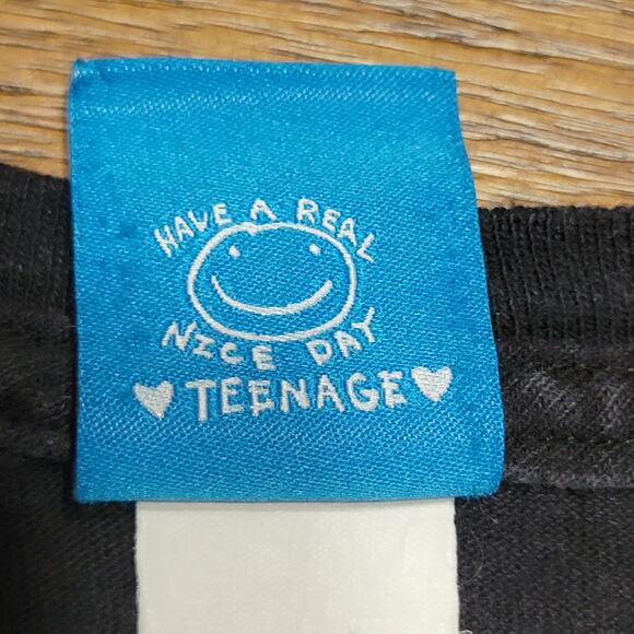 Teenage Black Unisex Tee "Reality Is Dead" - Size Small - Picture 6 of 8